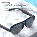 Wenefang 【New Innovation】New F08 Smart Glasses Wireless Bluetooth Call Audio Glasses Hands-Free Call Anti-Blue Glasses Stereo Music Sunglasses Man Woman. 