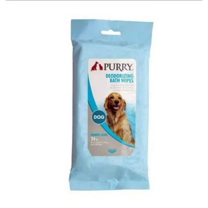 Bath Wipes - Wipes for Dog and Cats - Deodorizing Bath Wipes - PURRY