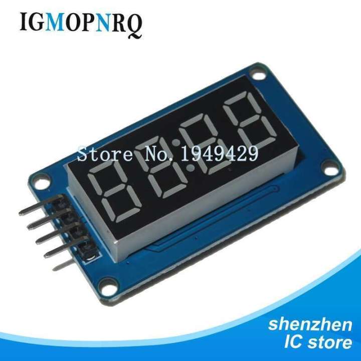 Digital Clock Timer Module Red Led 1pcs 4 Bits TM1637 Red Digital Tube LED Module Clock | Daraz.lk