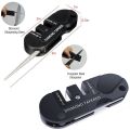 2X Portable Mini Knife Multifunction Sharpener, Steel Outdoor EDC Mini Tool Sharpener. 