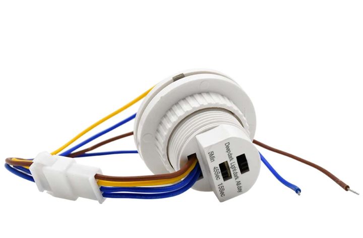 5pc/Set AC 110-220V Automatic Sensor Light Switch Led PIR Infrared Motion Sensor Detection Night Light Indoor Outdoor