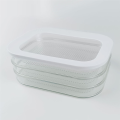 JAERBEE Meat Fridge Storage Containers Container with Lid for Meat Fridge Storage Box Suitable for Storing Bacon B. 