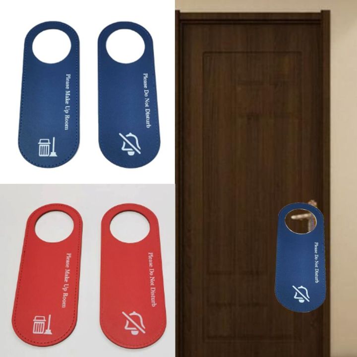 Durable PU Door Sign Double Sided Please Do Not Disturb Cleaning Label ...