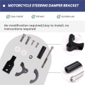 Ktteay Motorcycle Accessories Steering Stabilizer Adjustable Damper Mounting Bracket Kit for Forza350 350 NSS350. 