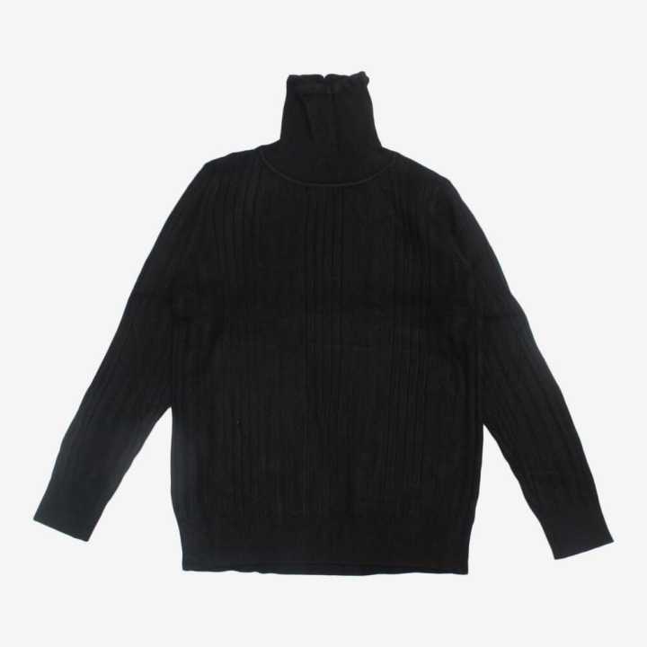 Black High Neck Sweater For Girls