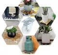 1 Pcs Heavy Duty Caster Wheel 360 Degree Furniture Carts Furniture Roller 1 inch White Nylon Rubber. 