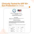 The Derma Co 1% Hyaluronic Sunscreen Aqua Ultra Light Gel with SPF 50 PA++++ UV A, UV B & Blue Light Protection 50g. 