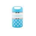 Checkered Two Layered Lunch Box, 2 Layers Stainless Steel Lunch Box/ Tiffin Set - 930 ml (Blue, Pink, Green). 