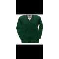 Dark Green Woolen Kids Green School Sweater. 