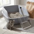 Multifunctional Stainless Steel Cat Litter Shovel Fine Hole Non-Stick Cat Poop Scooper with Hanging Hook Fast Sifting Waste Removal Sifting Tool Cats Toilet. 