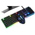 Cadeve Rainbow RGB Back-lit Gaming Keyboard Mouse Combo. 