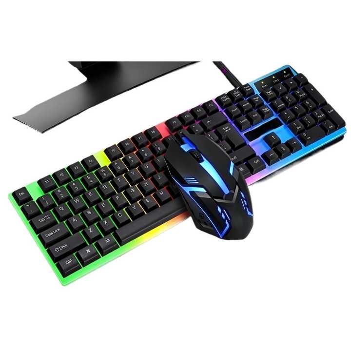 Cadeve Rainbow RGB Back-lit Gaming Keyboard Mouse Combo