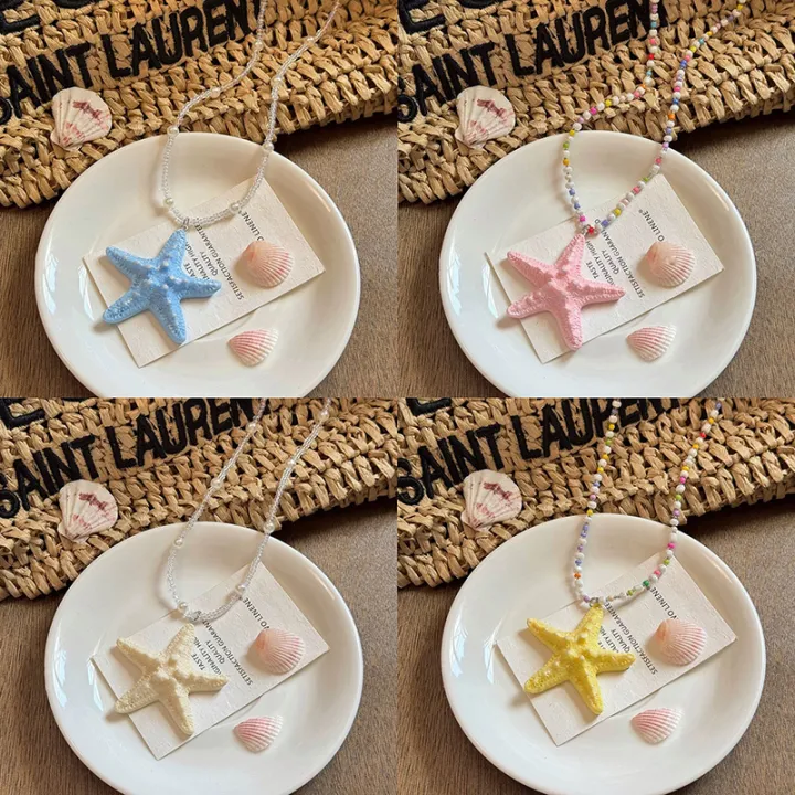 Fashion%20Summer%20String%20Haihai%20Star%20Pendant%20Necklace%20For%20Women%20Girls%20Seaside%20Vacation%20Jewelry%20Accessories%20Birthday%20Gifts%20Sunlight%20Super%20Store%20-%20Image%206