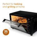 GLEN Oven Toaster Griller (OTG) -35 Litres, Motorized Rotisserie, Convection Fan, 1600W - Black (SA5035BLRC). 