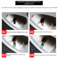 NCANRUI 8Pc Car Tire Pressure Indicator Tire Pressure Gauge Indicator Alert Monitoring Valve Cap Sensor External Valve Detection. 