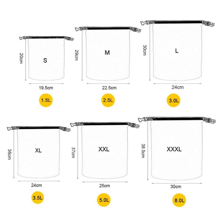 6%20PCS%20Outdoor%20Waterproof%20Bag%20Dry%20Sack%20for%20Drifting%20Boating%20Floating%20Kayaking%20Beach%20-%20Image%203