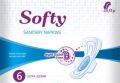 Softy Sanitary napkins Ultra 6 Pads( 320mm/6pkt). 