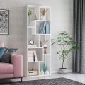 Kamakhya decor 8 Shelves Modern Simple MDF Wood Book Shelf with Storage Display Rack Open Bookcase Showcase Stand (White/172 x 24 x 80 cm). 