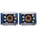 2X 12A Dc-Dc Mouble Buck Converter Low Ripple with Heat Sink 4.5V-30V to 0.8V-30V Vehicular Voltage Regulator. 