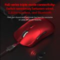 LANGTU M8 Wireless Gaming Mouse Red 1000mAh Rechargeable Lightweight Bluetooth 2.4G Wired Mouse 12000DPI 1000Hz Type-C Gaming Mouse for PC Laptop. 