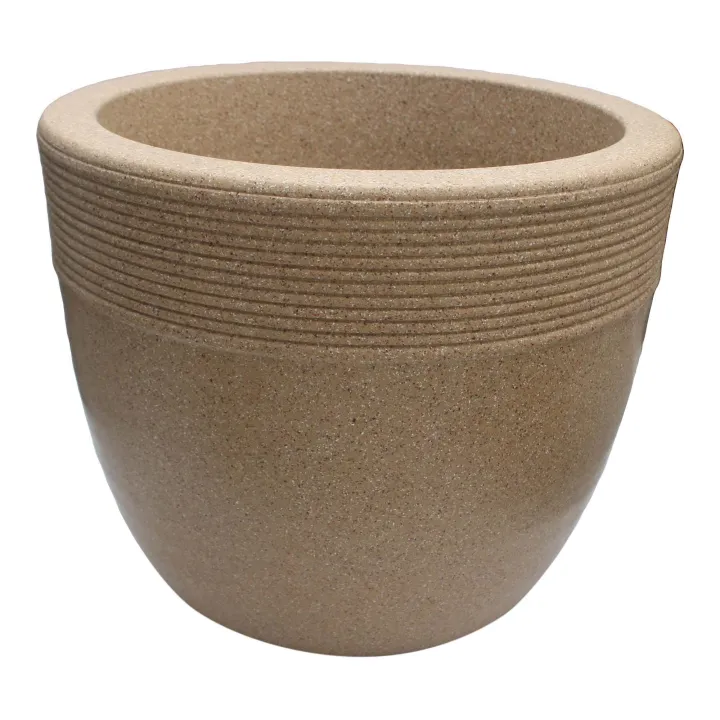 Gamala/Flower%20pot%20Jaguar%20Cool%20Pot%2017%20Inch%20With%20Tray%20SEND%20STONE%20-Gamala%20-%20Image%203