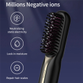 OUMERY Cordless Hair Straightener Hot Heating Comb Professional Electric Brush for Hair Smoothing Iron Negative Ion Hair Care B. 