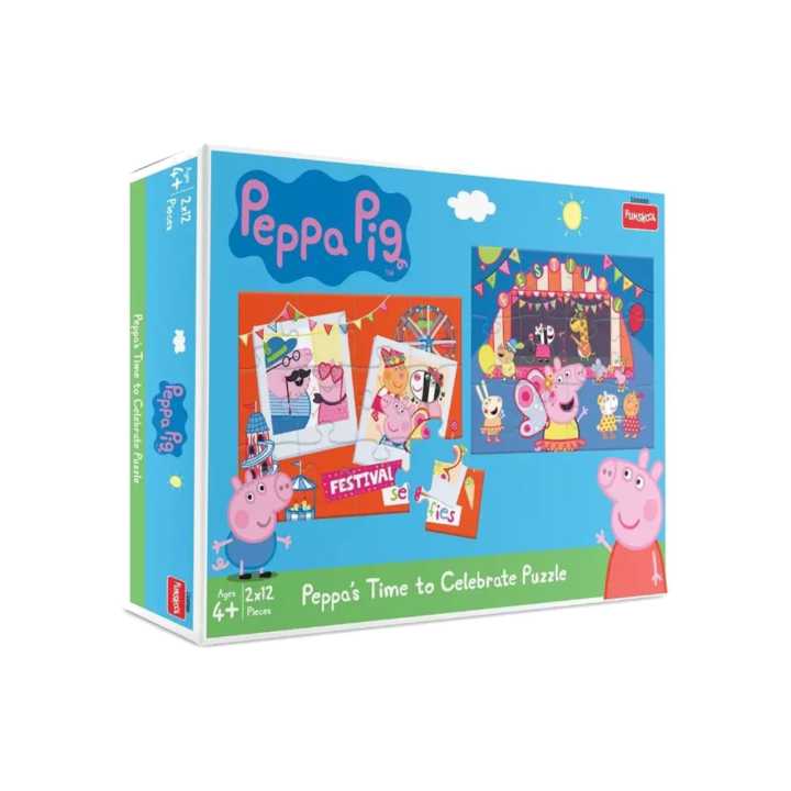 Funskool Peppa Pig Celebration Time 2 In 1 Puzzle
