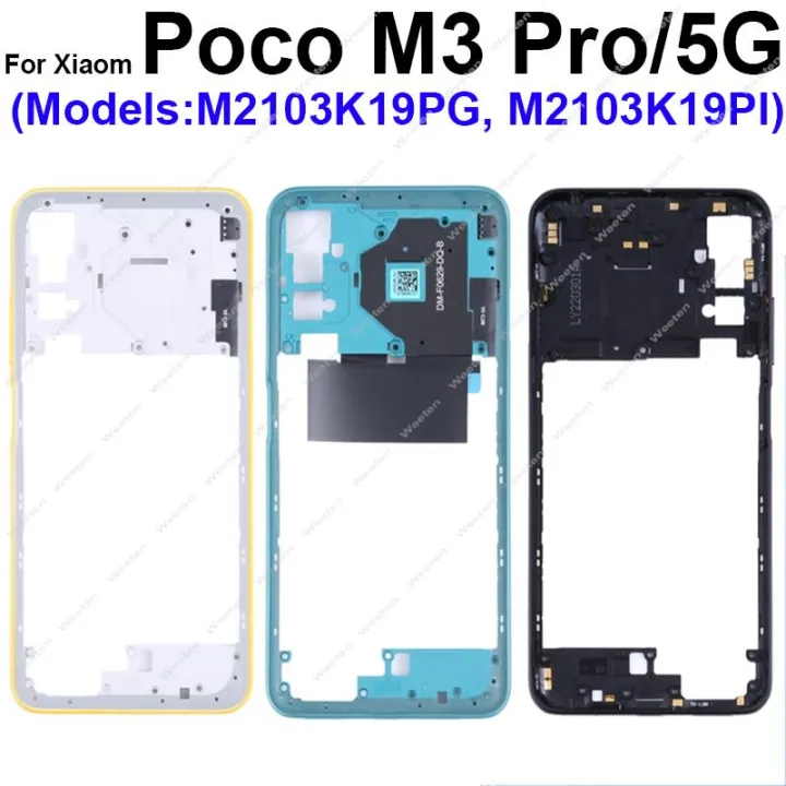 NEW%20%E3%80%90Innovative%20design%E3%80%91Middle%20Frame%20Housing%20For%20Xiaomi%20POCO%20M3%20Pro%20M3Pro%205G%20Middle%20Housing%20Holder%20Cover%20Bezel%20Replacement%20with%20Volume%20Key%20NFC%20-%20Image%203
