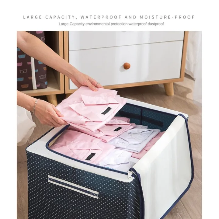 2pc%20Extra%20Large%20100L%20Wardrobe%20Space%20Savers%20Clothes%20Organizing%20Storage%20Box%20Portable%20Folding%20Box%202%20Side%20Chain%20Window%20Lockable%20%7C%20Storage%20Space%20Saver%20-%20Image%207