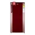 Haier 185L 2 Star Direct Cool Single Door Refrigerator(HRD-2052BRB, Red Steel). 