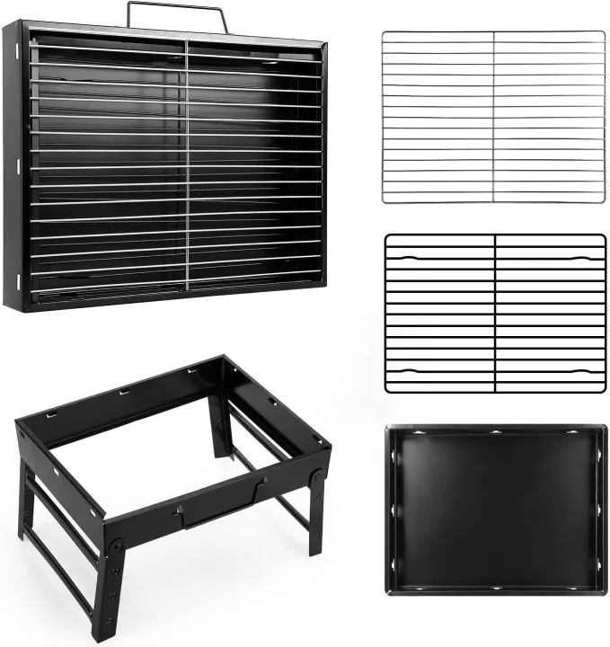 New%20Portable%20Charcoal%20BBQ%20Grill,%20Foldable%20Smoker%20Grill%20for%20Outdoor,%20Camping,%20Hiking,%20Picnics,%20Picnic%20Stove%20-%20Image%203