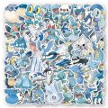 Linman 10/30/60PCS Blue Cute Pokemon Anime Stickers Decal DIY Suitcase【2025 Version】 Laptop Scrapbook Phone Guitar Graffiti Cartoon Sticker Kids Toy. 