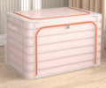 66L Transparent Dust-proof Thickened Foldable Storage Box Large Capacity Clothes Bag. 