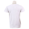 White Round Neck Half Sleeve Plain T-Shirt For Men. 