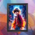 Monkey D Luffy Poster (Framed) | A4 Sized | One Piece Poster. 