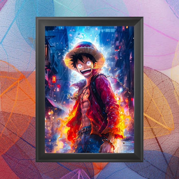 Monkey D Luffy Poster (Framed) | A4 Sized | One Piece Poster