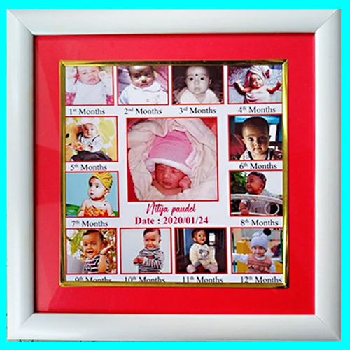 My First Year Photo Frame 12 Months Baby Multi Picture Display