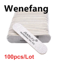 Wenefang 100/50/20Pcs/Lot MINI Wooden Nail Files Sanding Grinding Fashion Polishing Buffer Strips Manicure Care Tools 180/240 Grit. 