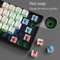 KA646 Mini Wired Mechanical Gaming Keyboard - 60% Compact RGB Backlit Hot Swap Keyboard. 