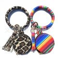 【Mega Sale】PU Bracelet Keychain Apple Bluetooth Headphone Leather Women's Mirror Cosmetic Bag Bracelet Key Chain New. 