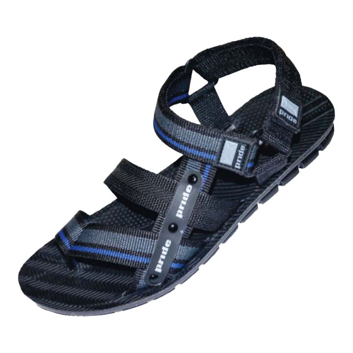 Titex Blue Color Simple Pattern Printed Design Slides For Men 13-5903