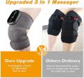 Cordless Knee Massager with Heat and Vibration, FSA or HSA Eligible Heating Pad for Knee Elbow Shoulder, Heated Knee Brace Wrap (Pack of 1). 