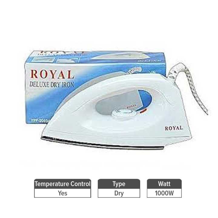 Royal 1000W Automatic Deluxe Dry Iron Electric Iron (YPF 2003A)