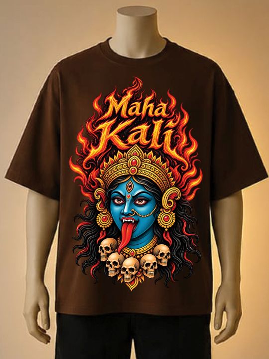 Maha%20Kali%20Graphic%20Printed%20T-Shirt%20cream,%20Maroon,%20White,%20Brown,%20black%20-%20Image%204