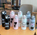 350ml Cute Thermos Bottle for Children School Stainless Steel Insulated Cartoon Sport Tea Hot Water Bottle(Print May Vary). 