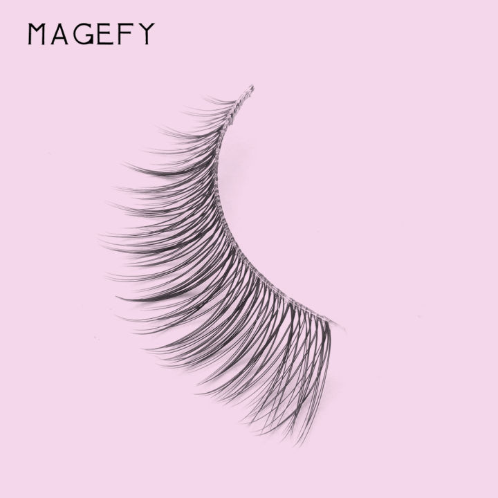 MAANGE%20MAGEFY%207%20Pairs%20Faux%20Mink%20Synthetic%20Eyelash%20With%20Cruelty%20Free%20Natural%20Wispy%20Invisible%20Band%20Cat%20Eye%20Lashes%20MGY7260-7A%20-%20Image%207