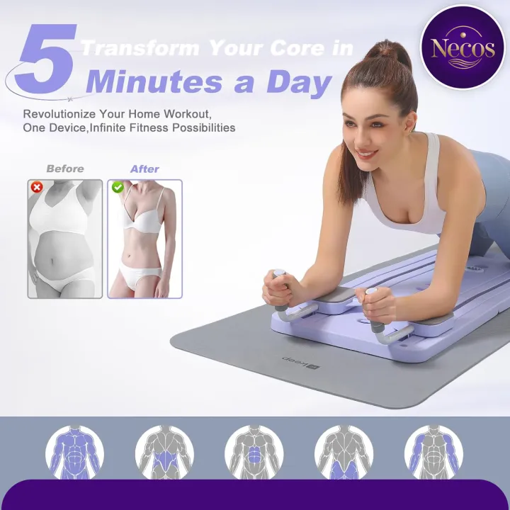 Necos%20Foldable%20Pilates%20Reformer%20Board%20with%20Ab%20Roller,%20Ab%20Exercise%20Machine,%20Multi-Functional%20Pilates%20Board%20for%20Home%20Workouts,%20Full%20Body%20Pilates%20Core%20Trainer,%20Abdominal%20Board%20For%20Men%20and%20Women%20Unisex%20-%20Image%207