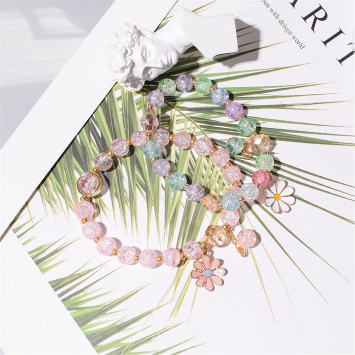 Beaded%20Daisy%20bracelet%20Stylish%20New%20fashion%20Different%20colors%20%20bead%20bracelet%20Women/girls%20DIY%20Good%20luck%20bracelet%20for%20%20wear%20Party%20accessory%20Gift%20for%20friend%20Lucky%20charm%20Boho%20style%20-%20Image%208