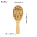 Sutuiying Detangling Hairbrush Bamboo Bristles Detangling Hairbrush Natural Luxury Wooden Bamboo Hair Brush for Long Curly Thin Short Dry Hair. 