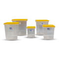 Bagmati Set Of 5 Big Sized Rectangular Plastic Container | Multipurpose Transparent Plastic Container With Air Tight Lid - 5 Pcs. 